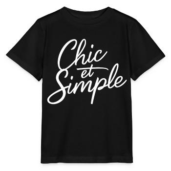 Chic et simple - T-shirt bio MINI CREATOR Stanley/Stella Enfant - noir - Devant - Mikhail (115cm)