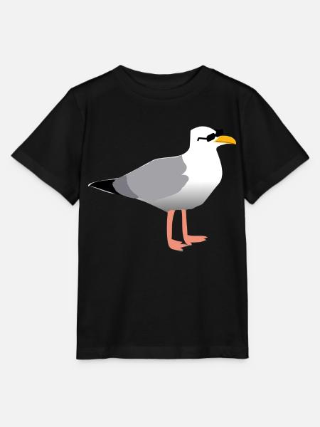 Coole Möwe - Stanley/Stella Kinder T-Shirt MINI CREATOR - Schwarz