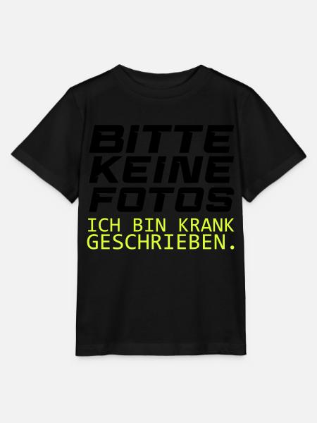 bitte keine fotos - Stanley/Stella Kinder T-Shirt MINI CREATOR - Schwarz