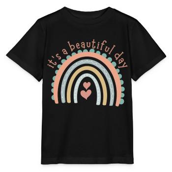 Rainbow Collection - Stanley/Stella MINI CREATOR Kids’ T-Shirt - black - Front - Mikhail (115cm)