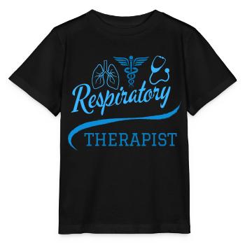 Atemtherapeut Blaue Medizinsymbole - Stanley/Stella Kinder T-Shirt MINI CREATOR  - Schwarz - Vorne - Mikhail (115cm)