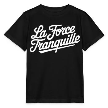 La force tranquille - T-shirt bio MINI CREATOR Stanley/Stella Enfant - noir - Devant - Mikhail (115cm)
