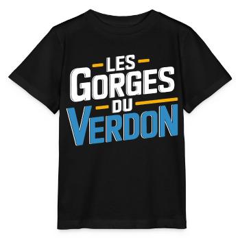 Les Gorges du Verdon - T-shirt bio MINI CREATOR Stanley/Stella Enfant - noir - Devant - Mikhail (115cm)