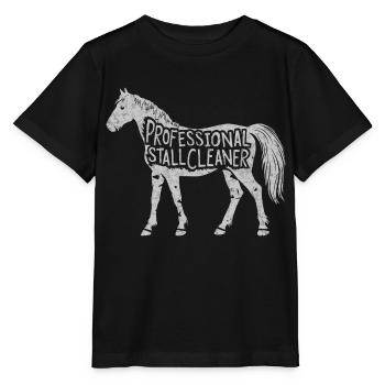 Un design amusant pour les professionnels de l’étable - T-shirt bio MINI CREATOR Stanley/Stella Enfant - noir - Devant - Mikhail (115cm)