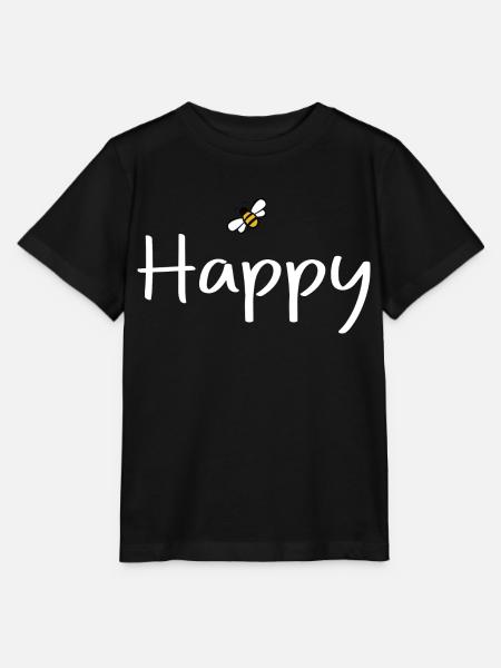 be Happy - Stanley/Stella Kinder T-Shirt MINI CREATOR  - Schwarz