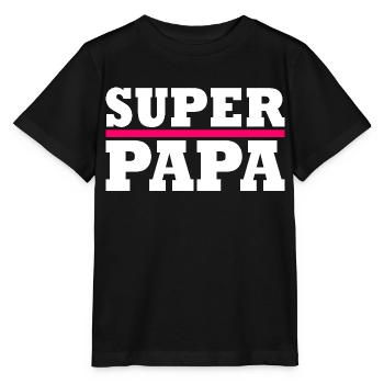 Super papa - T-shirt bio MINI CREATOR Stanley/Stella Enfant - noir - Devant - Mikhail (115cm)