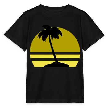 Île Palm - T-shirt bio MINI CREATOR Stanley/Stella Enfant - noir - Devant - Mikhail (115cm)