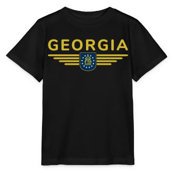 Georgia Fan T-Shirt – Southern flair - Stanley/Stella MINI CREATOR Kids’ T-Shirt - black - Front - Mikhail (115cm)