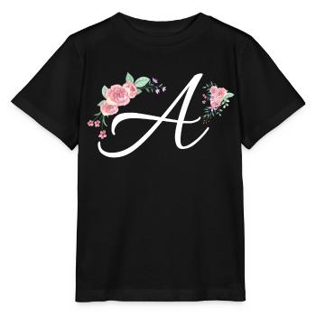 Brief an Blumen - Stanley/Stella Kinder T-Shirt MINI CREATOR  - Schwarz - Vorne - Mikhail (115cm)