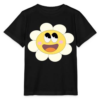 Pretty little flower! - Stanley/Stella MINI CREATOR Kids’ T-Shirt - black - Front - Mikhail (115cm)