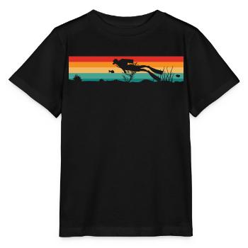 Plongeur Plongeur - T-shirt bio MINI CREATOR Stanley/Stella Enfant - noir - Devant - Mikhail (115cm)