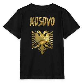 Kosovo - T-shirt bio MINI CREATOR Stanley/Stella Enfant - noir - Devant - Mikhail (115cm)