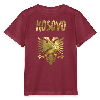 Kosovo - T-shirt bio MINI CREATOR Stanley/Stella Enfant - bordeaux - Devant - Kain (125cm)