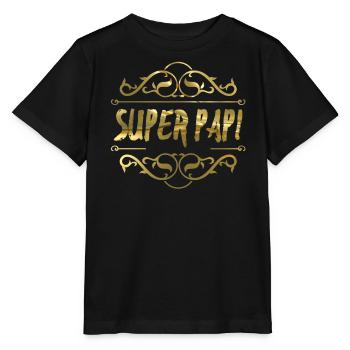 Super Papi - Stanley/Stella Kinder T-Shirt MINI CREATOR  - Schwarz - Vorne - Mikhail (115cm)