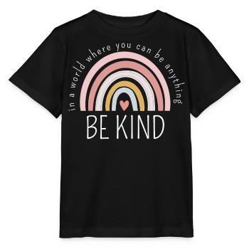 BE KIND - Stanley/Stella MINI CREATOR Kids’ T-Shirt - black - Front - Mikhail (115cm)