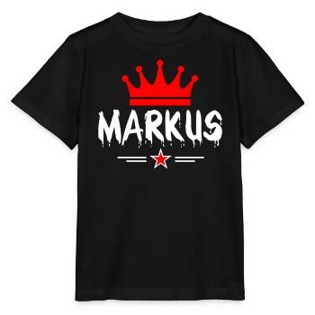 Markus Krone - Stanley/Stella Kinder T-Shirt MINI CREATOR  - Schwarz - Vorne - Mikhail (115cm)