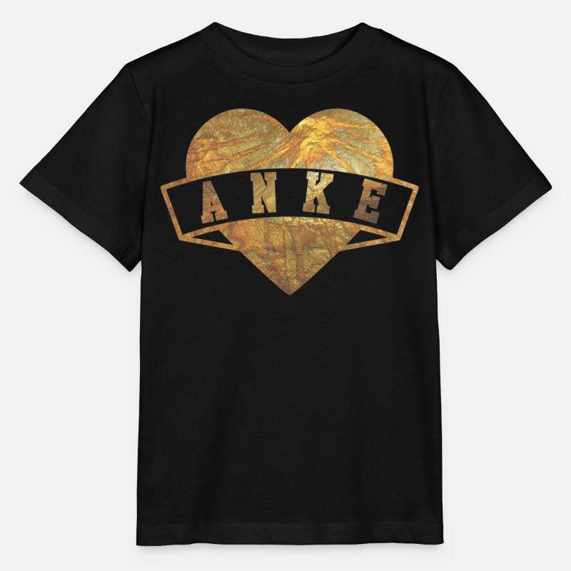 Anke Herzen Or - T-shirt bio MINI CREATOR Stanley/Stella Enfant - noir