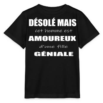 Homme Amoureux - T-shirt bio MINI CREATOR Stanley/Stella Enfant - noir - Devant - Mikhail (115cm)