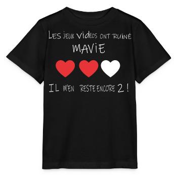 Les Jeux Vidéo Ont Ruiné Ma Vie - T-shirt bio MINI CREATOR Stanley/Stella Enfant - noir - Devant - Mikhail (115cm)