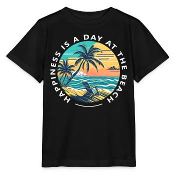 Sommer Strand Urlaub Design - Stanley/Stella Kinder T-Shirt MINI CREATOR  - Schwarz - Vorne - Mikhail (115cm)