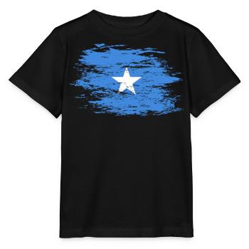 Somalia Flagge used - Stanley/Stella Kinder T-Shirt MINI CREATOR  - Schwarz - Vorne - Mikhail (115cm)