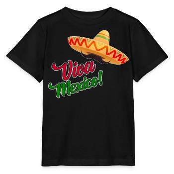 Viva Mexico - Fiesta Party - Stanley/Stella Kinder T-Shirt MINI CREATOR  - Schwarz - Vorne - Mikhail (115cm)