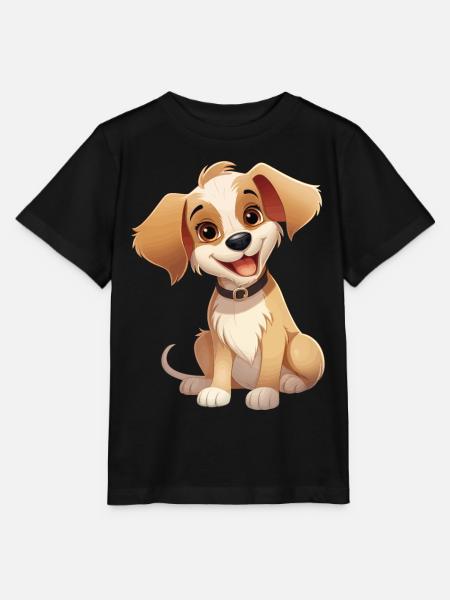 Hund Hündchen Hundeliebhaber Tier Cartoon Comic - Stanley/Stella Kinder T-Shirt MINI CREATOR - Schwarz