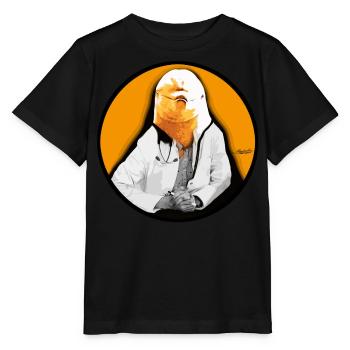 Dolphin Doctor Animal Face Listener Opposite - Stanley/Stella MINI CREATOR Kids’ T-Shirt - black - Front - Mikhail (115cm)