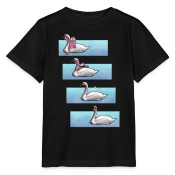 Swanrider Comic Strip - Stanley/Stella MINI CREATOR Kids’ T-Shirt - black - Front - Mikhail (115cm)