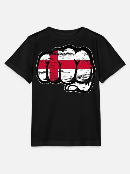 England Flagge Faust used - Stanley/Stella Kinder T-Shirt MINI CREATOR - Schwarz