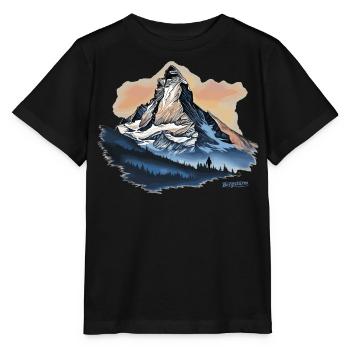 Matterhorn souvenir souvenir online shop - Stanley/Stella MINI CREATOR Kids’ T-Shirt - black - Front - Mikhail (115cm)