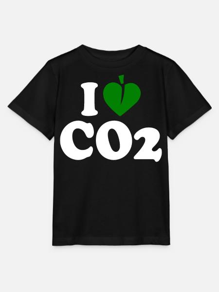 I love co2 - Stanley/Stella Kinder T-Shirt MINI CREATOR - Schwarz