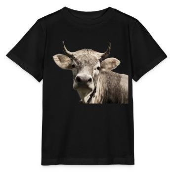 Die Kleine Hochnase-Kuh - Stanley/Stella Kinder T-Shirt MINI CREATOR  - Schwarz - Vorne - Mikhail (115cm)