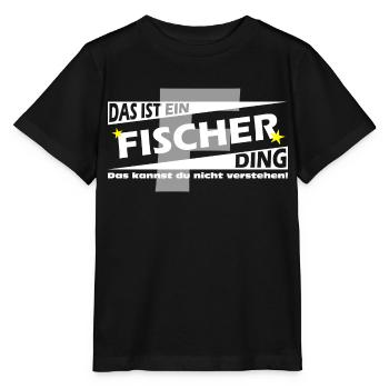 Fischer Ding - Stanley/Stella Kinder T-Shirt MINI CREATOR  - Schwarz - Vorne - Mikhail (115cm)