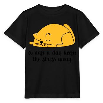 dormir - T-shirt bio MINI CREATOR Stanley/Stella Enfant - noir - Devant - Mikhail (115cm)