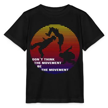 Parkour Backflip - Stanley/Stella Kinder T-Shirt MINI CREATOR  - Schwarz - Vorne - Mikhail (115cm)