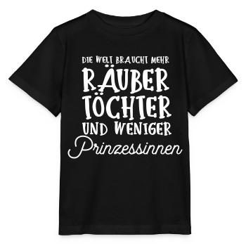 Monde princesse filles voleur dire drôle humour - T-shirt bio MINI CREATOR Stanley/Stella Enfant - noir - Devant - Mikhail (115cm)