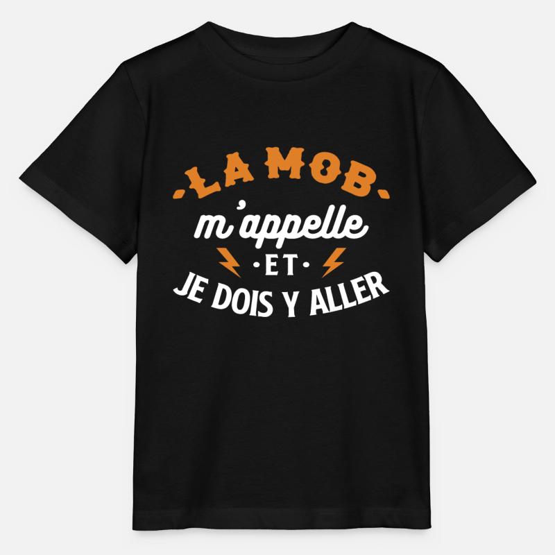 La mob appelle cadeau - T-shirt bio MINI CREATOR Stanley/Stella Enfant - noir
