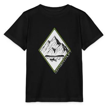La montagne appelle - T-shirt bio MINI CREATOR Stanley/Stella Enfant - noir - Devant - Mikhail (115cm)