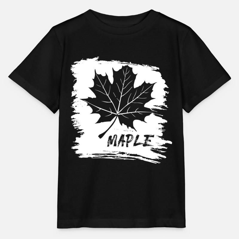 Érable. Canada. Feuille. - T-shirt bio MINI CREATOR Stanley/Stella Enfant - noir