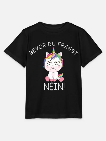 Einhorn Einhörner - Stanley/Stella Kinder T-Shirt MINI CREATOR - Schwarz
