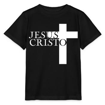 Jésus-Christ Dieu Dieu - T-shirt bio MINI CREATOR Stanley/Stella Enfant - noir - Devant - Mikhail (115cm)