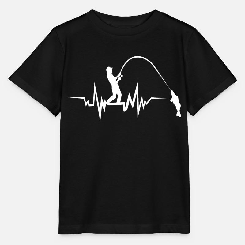 Battement de coeur de pêche - T-shirt bio MINI CREATOR Stanley/Stella Enfant - noir