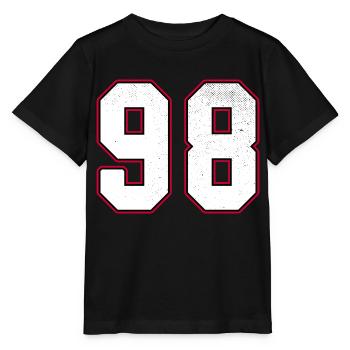 Numéro quatre-vingt-dix-huit - 98 Classic Vintage Sport - T-shirt bio MINI CREATOR Stanley/Stella Enfant - noir - Devant - Mikhail (115cm)