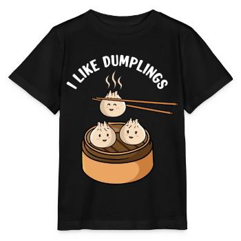 Dumplings Dim Sum - Stanley/Stella MINI CREATOR Kids’ T-Shirt - black - Front - Mikhail (115cm)