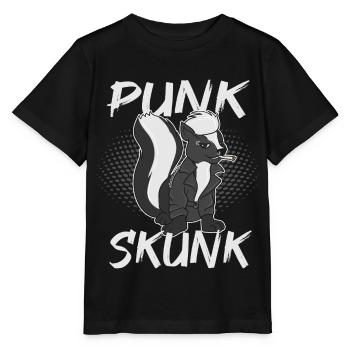 Punk putois - T-shirt bio MINI CREATOR Stanley/Stella Enfant - noir - Devant - Mikhail (115cm)