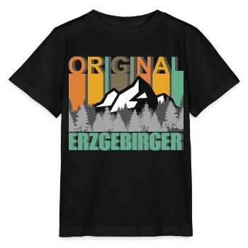 Original Erzgebirger - Stanley/Stella Kinder T-Shirt MINI CREATOR  - Schwarz - Vorne - Mikhail (115cm)