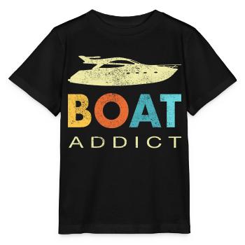 Bateau Bateau Bateau Bateau Bateaux Cadeau - T-shirt bio MINI CREATOR Stanley/Stella Enfant - noir - Devant - Mikhail (115cm)