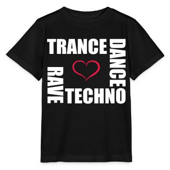 techno dance trance rave - T-shirt bio MINI CREATOR Stanley/Stella Enfant - noir - Devant - Mikhail (115cm)