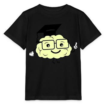 cerveau intelligent 02 - T-shirt bio MINI CREATOR Stanley/Stella Enfant - noir - Devant - Mikhail (115cm)